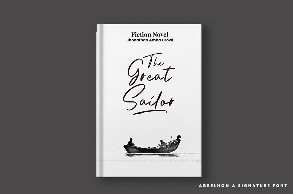 Abselhon handwritten signature font - So Fontsy