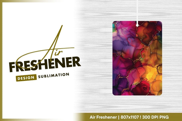 Abstract Alcohol Ink Art with Gold Veins in Vibrant Colors Sublimation Regulrcrative 