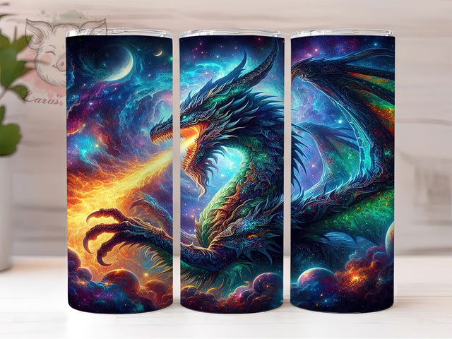 Abstract Alcohol Ink Dragon Tumbler, Abstract Dragon Wrap, 20oz Tumbler Sublimation, Colorful Dragon Art, Ink Style Dragon Design, Artistic Dragon Tumbler, Modern Dragon Wrap Sublimation Lara' s Designs 