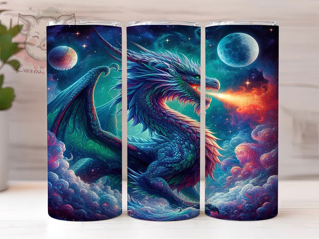 Abstract Alcohol Ink Dragon Tumbler, Abstract Dragon Wrap, 20oz Tumbler Sublimation, Colorful Dragon Art, Ink Style Dragon Design, Artistic Dragon Tumbler, Modern Dragon Wrap Sublimation Lara' s Designs 