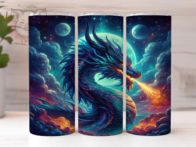Abstract Alcohol Ink Dragon Tumbler, Abstract Dragon Wrap, 20oz Tumbler Sublimation, Colorful Dragon Art, Ink Style Dragon Design, Artistic Dragon Tumbler, Modern Dragon Wrap Sublimation Lara' s Designs 