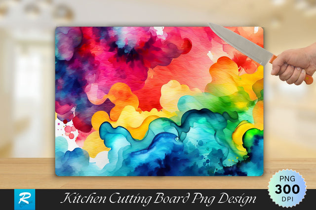 Abstract Art Texture Cutting Board Sublimation Regulrcrative 
