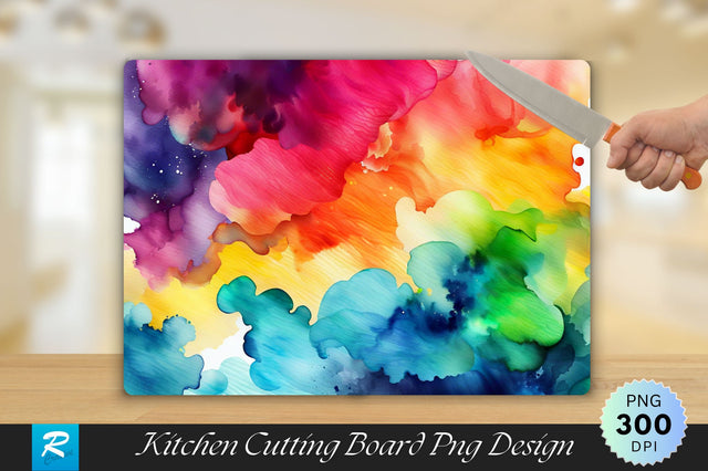 Abstract Art Texture Cutting Board Sublimation Regulrcrative 