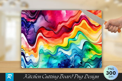Abstract Art Texture Cutting Board Sublimation Regulrcrative 