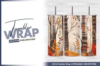 Abstract autumn forest trees nature fall foliage Sublimation Regulrcrative 