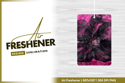 Abstract black and pink floral design Sublimation Regulrcrative 