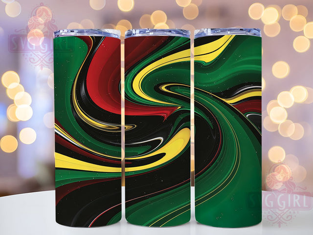 Abstract Black History Tumbler, Abstract Art, Cultural Design, Heritage Pattern, Tumbler Wrap, Sublimation Design, 20oz Tumbler Sublimation SvggirlplusArt 