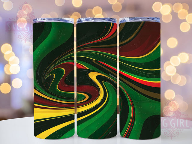 Abstract Black History Tumbler, Abstract Art, Cultural Design, Heritage Pattern, Tumbler Wrap, Sublimation Design, 20oz Tumbler Sublimation SvggirlplusArt 