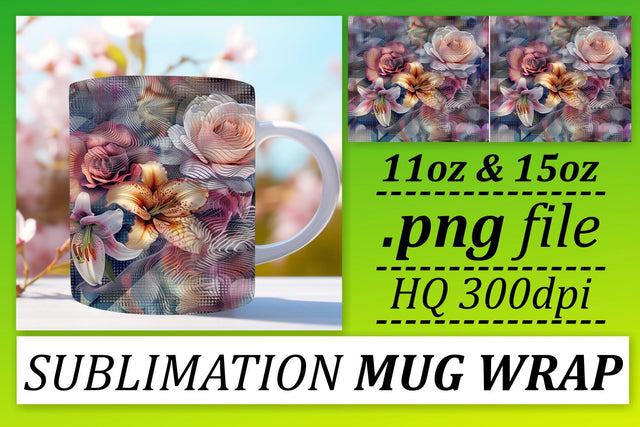 Abstract Bloom Symphony Sublimation Sublimation afrosvg 