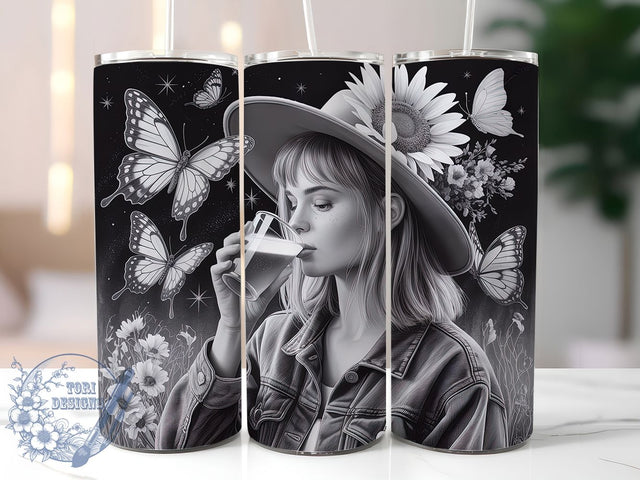 Abstract Boho Free Spirit Tumbler, Bohemian Style Wrap, 20Oz Skinny Tumbler, Hippie Chic Sublimation, Abstract Boho Design, Free Spirit Tumbler, Trendy Boho Wrap Sublimation ToriDesigns 