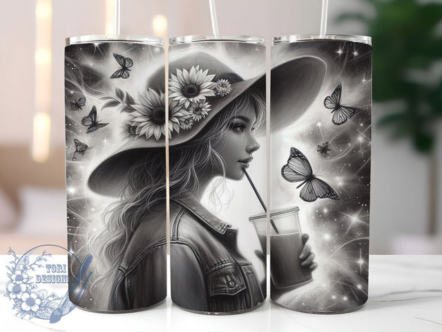 Abstract Boho Free Spirit Tumbler, Bohemian Style Wrap, 20Oz Skinny Tumbler, Hippie Chic Sublimation, Abstract Boho Design, Free Spirit Tumbler, Trendy Boho Wrap Sublimation ToriDesigns 