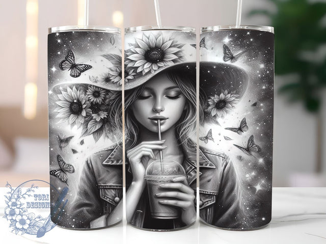 Abstract Boho Free Spirit Tumbler, Bohemian Style Wrap, 20Oz Skinny Tumbler, Hippie Chic Sublimation, Abstract Boho Design, Free Spirit Tumbler, Trendy Boho Wrap Sublimation ToriDesigns 