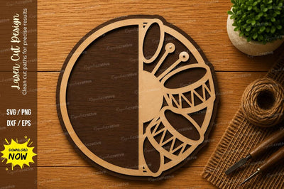 Abstract Butterfly Circle SVG | Modern Laser Cut File | Glowforge CNC DXF PNG EPS SVG Regulrcrative 