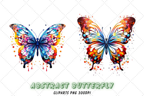 Abstract Butterfly Sublimation Clipart | Abstract Butterfly Sublimation FloridPrintables 