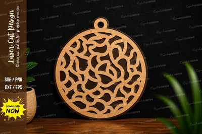 Abstract Circle Ornament Laser Cut SVG SVG Regulrcrative 