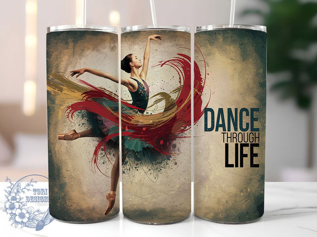 Abstract Dance Art Tumbler Wrap, Artistic Movement Mug, Colorful Dancer Cup, Expressive Art Wrap, Flowing Motion Design, Creative Energy Gift, Sublimation Tumbler Wrap Sublimation ToriDesigns 