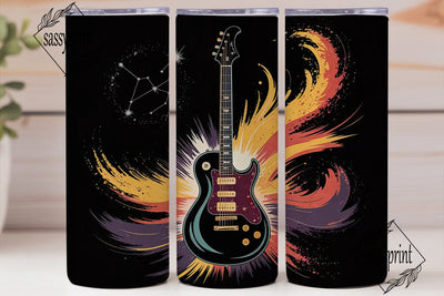 Abstract Electric Guitar 20oz Tumbler Sublimation sassyprint 