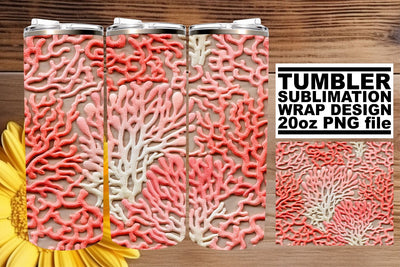 Abstract Embroidery Bliss: Tumbler Elegance in 3D Sublimation afrosvg 
