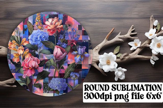 Abstract Floral Ornaments Car Coaster Dreams Sublimation Keychain PNG Sublimation afrosvg 