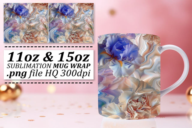 Abstract Floral Splendor Sublimation Sublimation afrosvg 