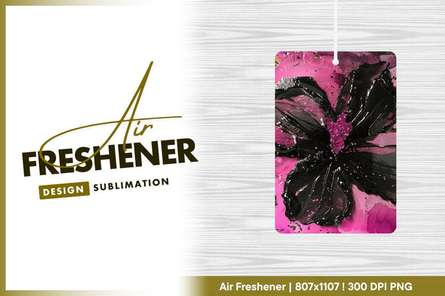 Abstract flower in black and pink tones Sublimation Regulrcrative 