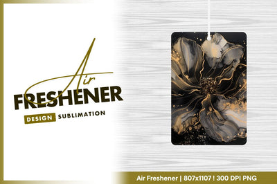 Abstract flower in black gray and gold Sublimation Regulrcrative 