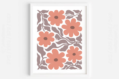 Abstract Flowers Svg, Boho Abstract Svg, Groovy Flowers Svg, Boho Svg, Boho Shapes Svg SVG Artinrhythm shop 