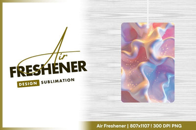 Abstract flowing shapes in pastel colors with glowing particles Sublimation Regulrcrative 