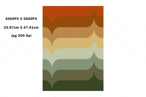 Abstract Geometric Color Gradient Art Sublimation Karma Genie Graphics 