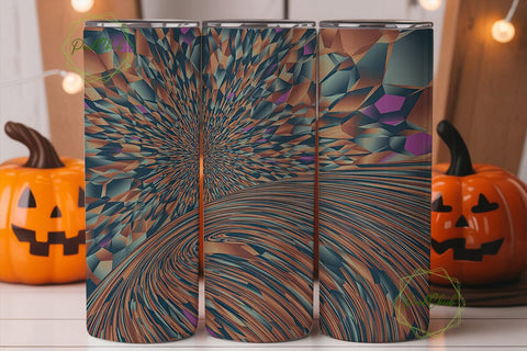 Abstract Geometric Facets 20oz Tumbler Sublimation PixelChick 