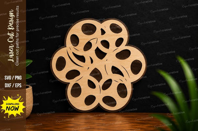 Abstract Geometric Flower Laser Cut SVG SVG Regulrcrative 