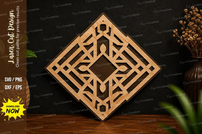 Abstract Geometric Pattern SVG Laser Cut Svg Design SVG Regulrcrative 
