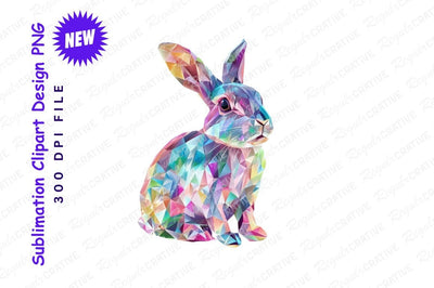 Abstract Geometric Rabbit Clipart Png Illustration Sublimation Regulrcrative 