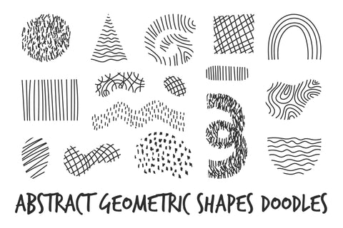 Abstract Geometric Shapes Doodles & Lines PNG Clipart Sublimation Rin Green 