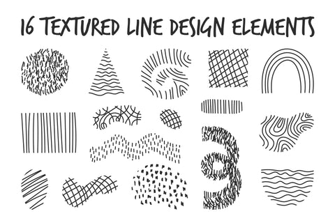 Abstract Geometric Shapes Doodles & Lines PNG Clipart Sublimation Rin Green 