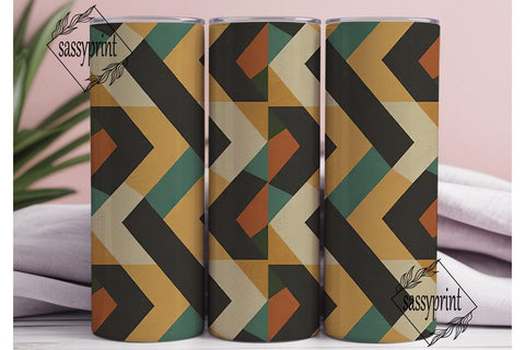 Abstract Geometric Texture 20oz Tumbler Sublimation sassyprint 