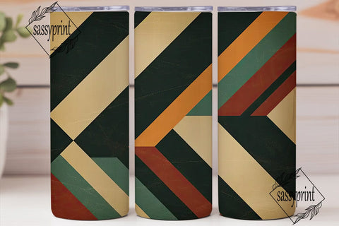 Abstract Geometric Texture 20oz Tumbler Sublimation sassyprint 