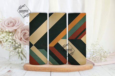 Abstract Geometric Texture 20oz Tumbler Sublimation sassyprint 