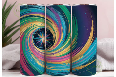 Abstract Glitter 20oz Tumbler Wrap Sublimation PixelChick 