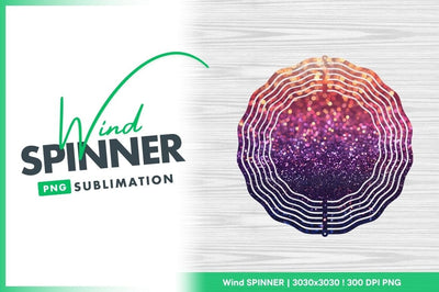 Abstract Glitter Background Wind Spinner Round Png Sublimation Regulrcrative 