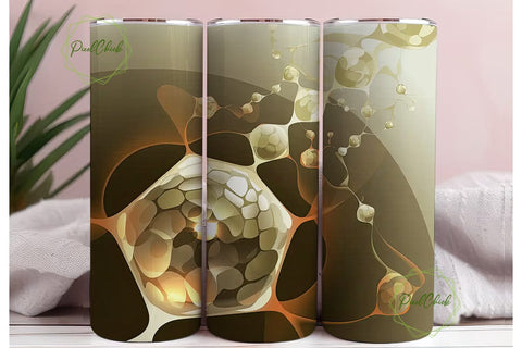 Abstract Honeycomb 20oz Tumbler Wrap Sublimation PixelChick 