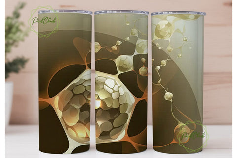 Abstract Honeycomb 20oz Tumbler Wrap Sublimation PixelChick 