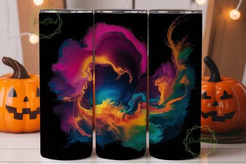 Abstract Ink Swirls 20oz Tumbler Wrap Sublimation PixelChick 