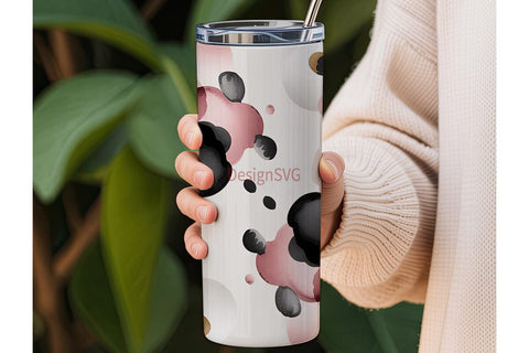 Abstract Inkblots Tumbler Wrap Sublimation DesignSVG 