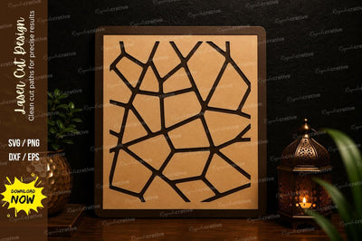 Abstract Mosaic Pattern Laser Cut Svg Design SVG Regulrcrative 