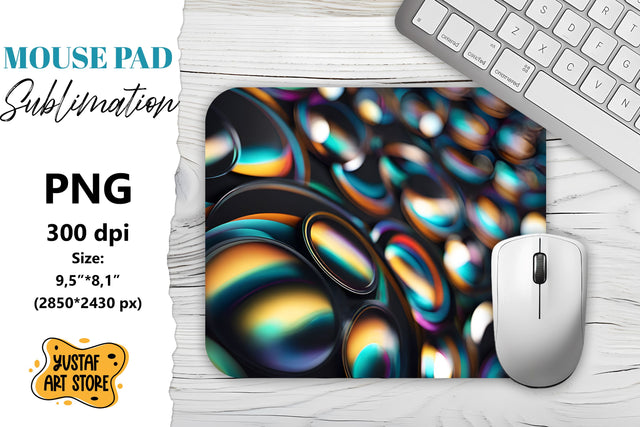 Abstract Mouse Pad sublimation design Sublimation Yustaf Art Store 