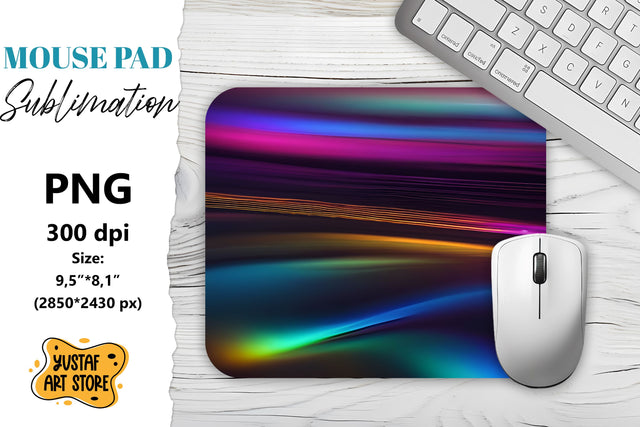 Abstract Mouse Pad sublimation design Sublimation Yustaf Art Store 