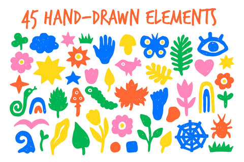 Abstract Nature Organic Shapes Summer PNG Sublimation Rin Green 