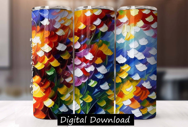Abstract Painting | Straight Sublimation Tumbler Design 20oz, 30oz Sublimation MFsublimationdesign 