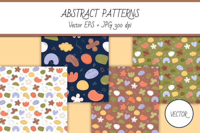 Abstract Patterns | Vector & JPG Digital Papers Pack Digital Pattern AnnaViolet_store 